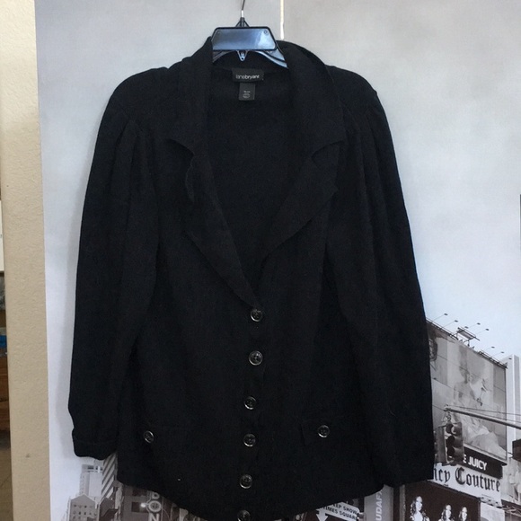 Lane Bryant Sweaters - Black button cardigan